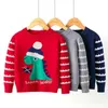 Christmas Knit Sweater Autumn Winter Baby Boys Girls Clothes Cartoon Pullover Kids Children's Clothing 210521