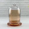 1PC Empty Glass Candle Jar Glass Dome Cloche Bell Jar for Scented Candle Making Kit Whosale Luxury Container 190ML/220ML H0910