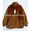 Turtleneck Furry Sweatshirt Women Winter Casual Plush Faux Fur Coat Vintage Thick Korean Zipper Keep Warm Hoodies Tops 211110