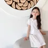 Robe solide d'été pour bébé filles 2021 pour enfants fille coton robe enfants doux beaux vêtements solides 2083759