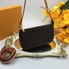 Аксессуары Mini Pochette Крошечные сумки на ремне Маленький мешочек с золотой цепочкой Симпатичные кошельки Через плечо Роскошные предметы Моно Сумочка с принтом Ebene Кошелек Чехлы для монет