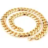 12/15/17mm Wide Heavy Large Big Men Silver Or Gold Color Stainless Steel Necklace Link Chain 7-40 Inch Chains Morr22