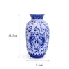 YEFINE Vintage decoración del hogar floreros de cerámica para casas antiguo tradicional chino azul y blanco jarrón de porcelana para flores 210409