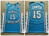 Mens NCAA North Carolina Tar Heels College Basketball Jerseys 15 Vince Carter 23 Michael Jodan 2 Cole Anthony Vintage Stitched Shirts