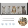 Kennels & Pens Magic Dog Gate Fences Portable Folding Breathable Mesh Pet Barrier Separation Guard Isolated Dogs Baby Home Safety 2699