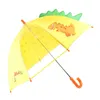 Little Dinosaur Dzieci Parasol Cartoon Student Długi uchwyt Light Proste 210721