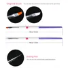 Nail Brushes 16Pcs Art Brush Liner Dotting Fan Design Acrylic Builder Flat Crystal Painting Drawing Carving Pen UV Gel Manicure Tool Set