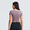 L-156 Push Up Rembourré Gym Fitness Réservoirs Crop Tops Femmes Plaine Doux En Nylon Yoga Chemise D'entraînement Soutiens-Gorge De Sport avec Coussinets Amovibles