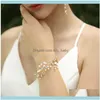 Jewelrydelicate Shell Bridal Vine Opal Crystal Wedding Headband Tiara Hand Wired Women Headpiece Hair Jewelry Drop Delivery 2021 3Joeg