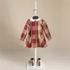 1-5years toddler bebê garoto meninas vestido longo manga xadrez marca vestidos de festa para meninas outono trajes de inverno roupas q0716