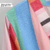 Women Vintage V Neck Colorful Striped Print Patchwork Bow Sashes Midi Dress Female Vacation Style Chic Vestido DS4591 210420