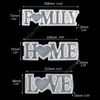 Love Home Family Silicone Mold Love Resin Mold Love Sign Word Mold Epoxy Resin Molds for DIY Table Decoration Art Crafts DAJ285