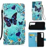 Läderplånbokfodral för Samsung S24 A35 A55 A54 S23 Ultra Plus A14 5G Moto Edge 40 Neo G Play 2024 4G Play 5G Panda Tower Lace Flower Futterfly Holder Flip Cover Pouch Pouch