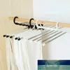 Portable Magic 5 i 1 Multi-Function KläderHängare Rostfria Byxor Tie Trouser Storage Rack Hylla Garderob Closet Organizer Fabrikspris Expert Design Kvalitet