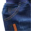 Mudkingdom Kids Jeans Girls Denim Drawstring Pants Autumn Winter Fleece Warm Boys 210615