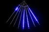 30 cm 50 cm 8 Tubes Étanche Meteor Douche Pluie LED Guirlande Lumineuse En Plein Air Décoration De Noël pour La Maison Arbre EU/US Plug