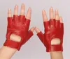 Пять пальцев перчатки женская мода полуфилам из натуральной кожи вырез женские сексуальные безрезультатно овчины девушки спорт r027