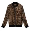 Womens Jackets And Coats Long Sleeve Woman Jacket Zipper Cardigan Jacket Women Leopard Chiffon Women Jacket Jackets D383 210602