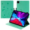 Sockt￤t surfplattfodral f￶r Apple iPad 10.2 mini 6/5/4 AIR 3/2/1 Pro 11/10.5/9,7 tum Cat and Bee pr￤gling PU -l￤derflip Kickstand -t￤ckning med kortplatser
