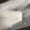 5 m 1 Katedra Katedra Królewska Kryształowa Pearl Wedding Weddal Veil z perłą Ivory EE708 X0726