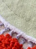 Tapis de style nordique abstrait Patten modèle 3D fait à la main 60% tapis de laine pastorale ronde en forme de décoration art tapis