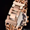 Kvinnor Genève Gold Watch Fashion Cowboy Chain Quartz kläder klockor damer klänning klocka retro punk luminous armbandsur5510363