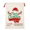 Decorações de Natal Nova lona Saco de Natal Presente de Natal Saco de Mailing Crianças Sacos de Doces 50 * 70cm 2021