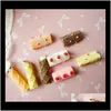 Craft Tools Art Crafts Gifts Home Gardenyolk Crisp Stberry Sandwich Imitatie Hars Chocolade Bar Diy Materiaal Pakket Mobiele telefoon Shell