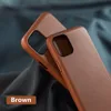 Oryginalne skórzane przypadki na iPhone 11 Case Real Leather Luxury Powrót Phone Cover dla Pro Max X XR XS Max 12 Case