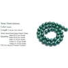 Natural Genuine Malachite Pedra Verde Redondo Spacer Lote Beads Para Jóias DIY Fazendo Pulseira Colar 15 '' 4/6/8/10 / 12mm