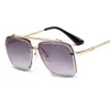 2021 Fashion Cool Square Pilot Style Rivets eds Sunglass Women Tint Gradient Brand Dign Sun Glass Oculos De Sol UV4006406910