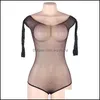 Womens Jumpsuits & Rompers Clothing Apparel Comeonlover Women Sexy Sparkle Rhinestone Bodysuit Fishnet Long Sleeve Off Shoder One Piece Shee