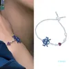 2020 Korean brand luxury micro-inlaid zircon alien bracelet jewelry temperament women high-end shiny zircon adjustable bracelet