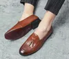 Handgemaakte luxurys jurk schoenen echt patent lederen patchwork mannen bruiloft zwarte casual schoen heren banket loafers