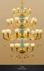 Grande lampadario edificio duplex villa europea soggiorno lampadari in ceramica hall dell'hotel scala luce atmosfera lussuosa