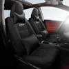 Custom Fit Full Set Cover для автомобильных сидений для Toyota RAV4 2013 2014 2015 2016 2017 2018 2019 с водонепроницаемой кожкой Black