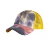 Tie Dye Ponytail Baseball Cap Criss Snapback Hip Hop Hats Summer Mesh Trucker Hat Sun Protection Girls Caps OOA83281785195