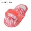 1 adet Banyo Ayakkabı Duş Fırçası Ayak Bakımı Masaj Terlik PVC Ayak Scrubber Banyo Ürünleri Ponza Taşlı