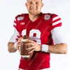 THR NCAA NEBRASKA CORNHUSKERSフットボールジャージーデオントルトーマスカムテイラー - ブリットマイレスファーマーダミアンジャクソンイサクギフォードグラント