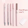 MG Cute Morandi GEL Pen Set Быстрые сушка Kawaii Цвет / Наконечник иглы 0.35 мм / 0,5 мм Черные чернильные школьные Канцтовары Пилены