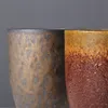 Canecas estilo japonês estilo caneca de café cerâmica de cerâmica copo de chá de charbler de pisos de charro