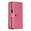 Fundas de billetera de cuero con cremallera desmontable para iPhone12 Mini 11 Pro Max XS XR 7 8 Plus Funda de bolso multifunción