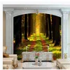 Wallpapers di Forest personalizzato Sfondi 3D Murali per soggiorno Bellissimo scenario