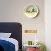 Wall Lamp Nordic Plant Lights Creative Bedside Bedroom Wedding Room Staircase Living Simple Modern Aisle