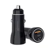 Dual Ports PD USB C Car Charger QC3.0 38W 30W 12W fordonsladdare Auto Power Adapters för iPhone 11 12 13 14 15 Samsung Xiaomi S1