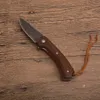 Högkvalitativ Ny EDC Pocket Flipper Kniv VG10 Damaskus Stål Drop Point Blade Rosewood + Rostfritt stålplåt Hantera Knivar