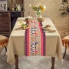 Camino de mesa con forma de corazón y pentagrama del Día de la independencia, caminos de mesa de comedor modernos para fiesta, decoración de boda, mantel y manteles individuales