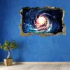 Autocollants muraux 3d Star Universe Série Broken for Kids Baby Rooms Chambre Decoration Home Decoration Secral