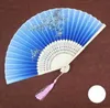 Party Favor Ventilateur de style japonais Soie Fans féminins Pivoine Peinture chinoise Image Rétro Fans-Silk Folding Hold-Fan SN2907