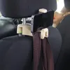 Hooks & Rails 2 In 1 Car Headrest Hook With Phone Holder Seat Back Hanger For Bag Handbag